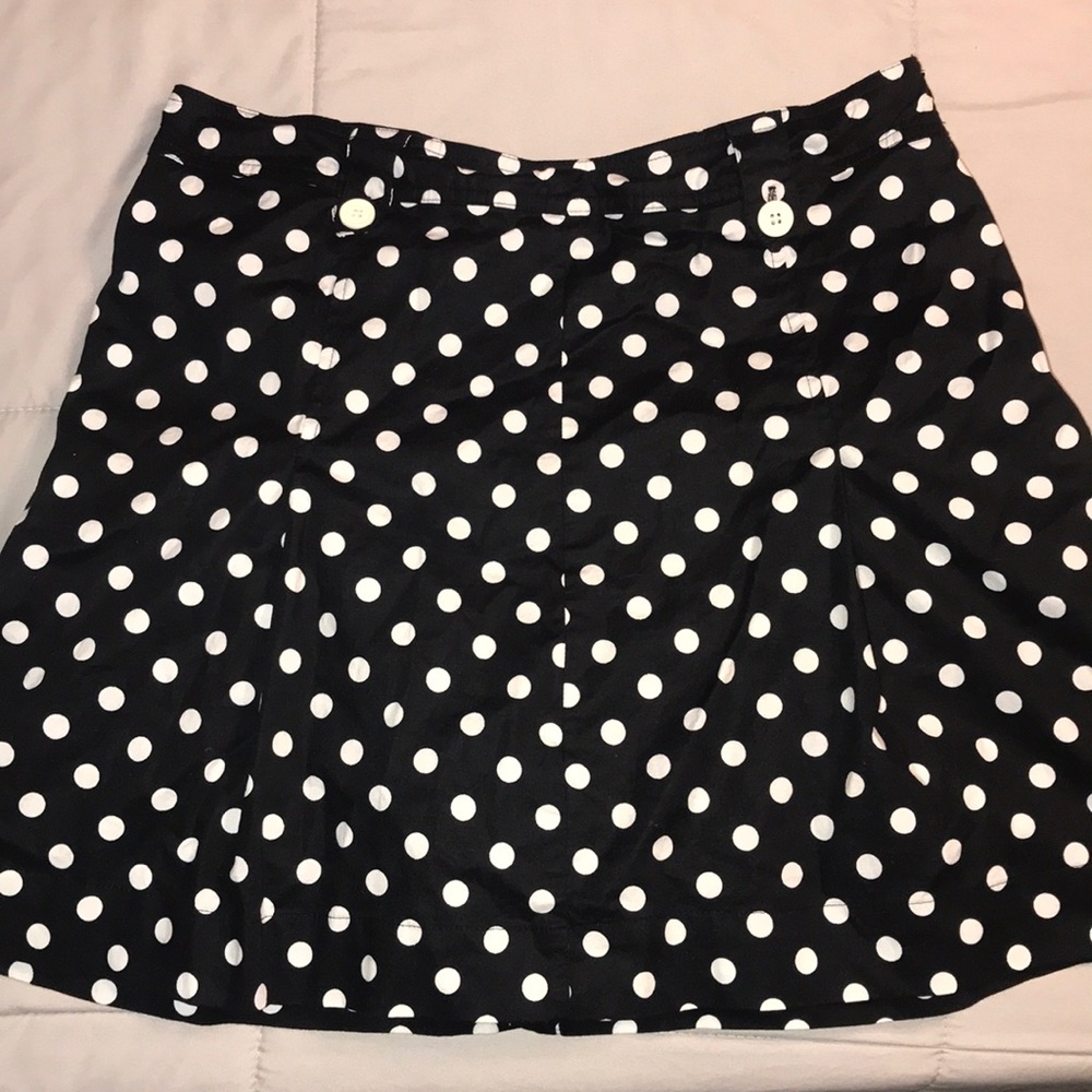 White stag polka dot skort size 12 L